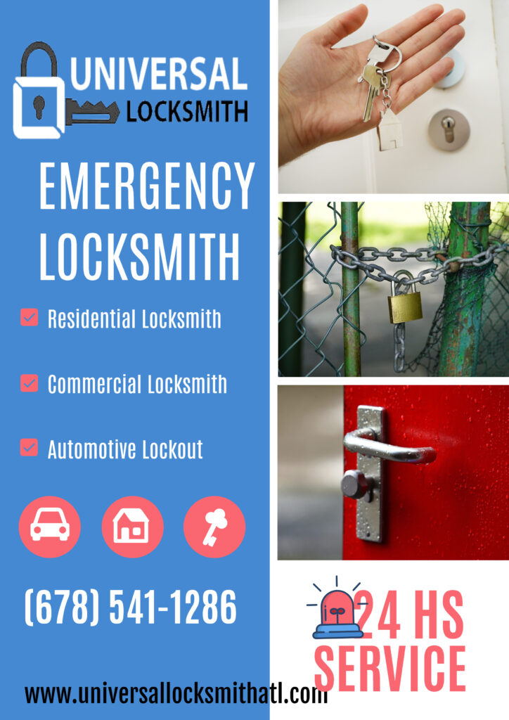 Emergency universal locksmith Sandy Springs GA